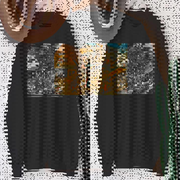 オランダのことわざ ピーテル・ブリューゲル 長老 1559 スウェットシャツ 年配の女性への贈り物