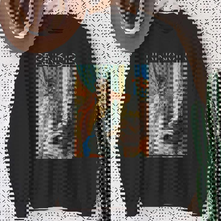 オーギュスト・ルノワール-ピアノに向かう二人の少女-ミュージシャン スウェットシャツ 年配の女性への贈り物