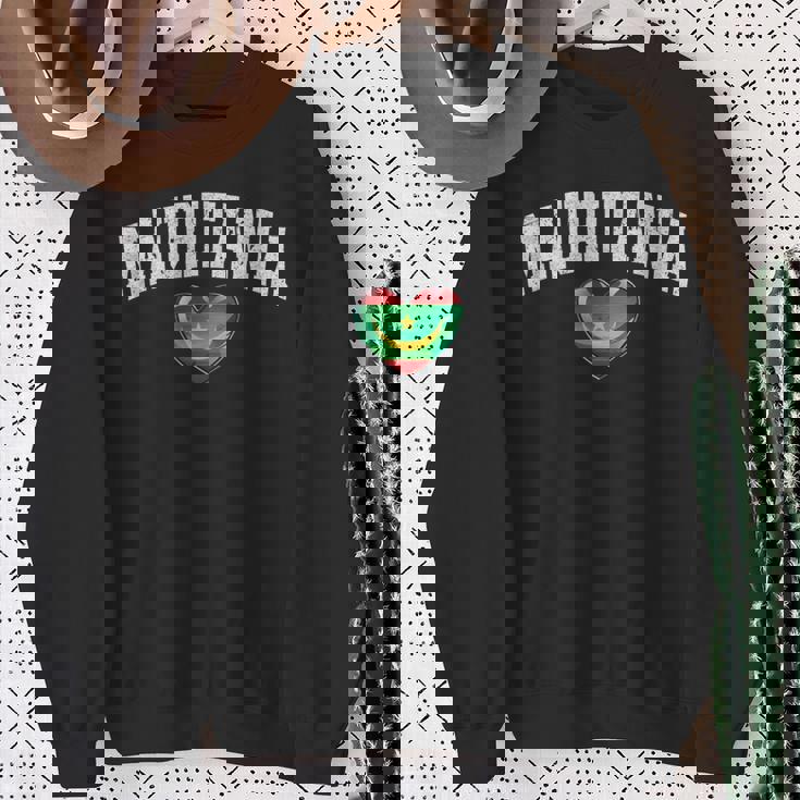 オーク フラッグ ハート オブ モーリタニア エンブレム National Pride & Unity スウェットシャツ 年配の女性への贈り物