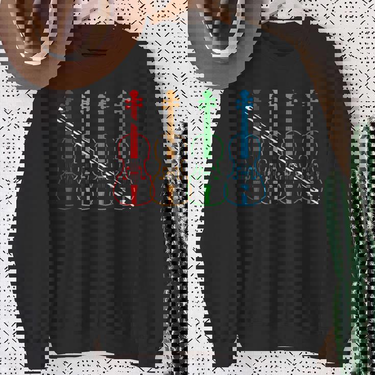 オーケストラ ヴァイオリン 奏者 音楽 ヴィンテージ 楽器 バイオリン スウェットシャツ 年配の女性への贈り物