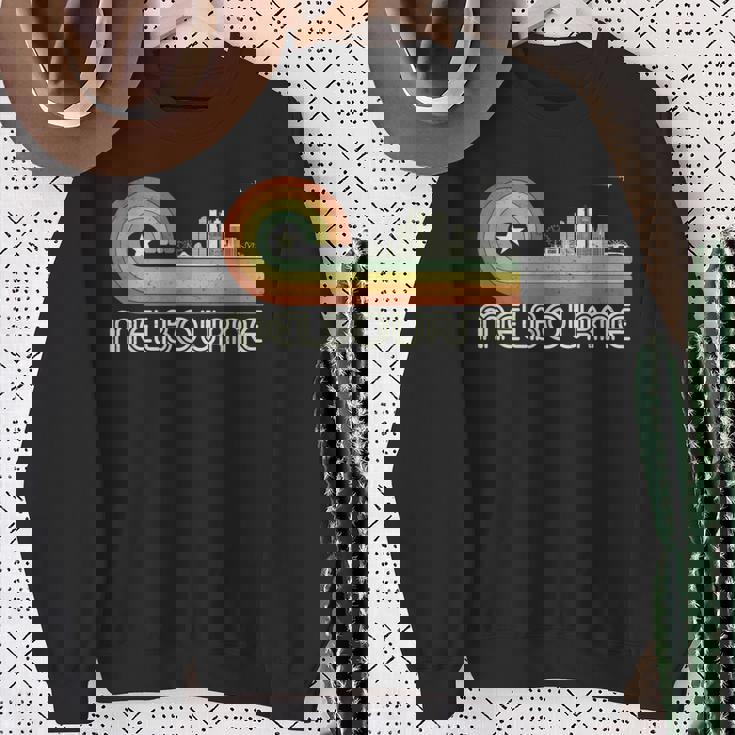 オーストラリア 休暇のお土産 レトロ ビンテージ スカイライン メルボルン スウェットシャツ 年配の女性への贈り物