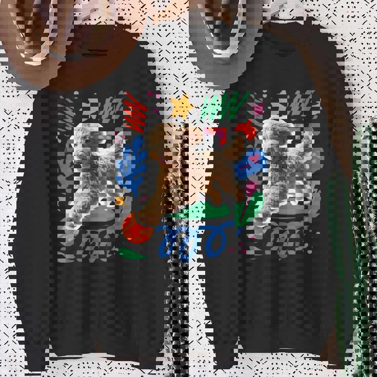 オーストラリアンラブラドゥードル 遊び心のあるデザイン犬 スウェットシャツ 年配の女性への贈り物