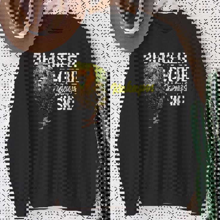 カカポ オウムの言葉 スウェットシャツ 年配の女性への贈り物