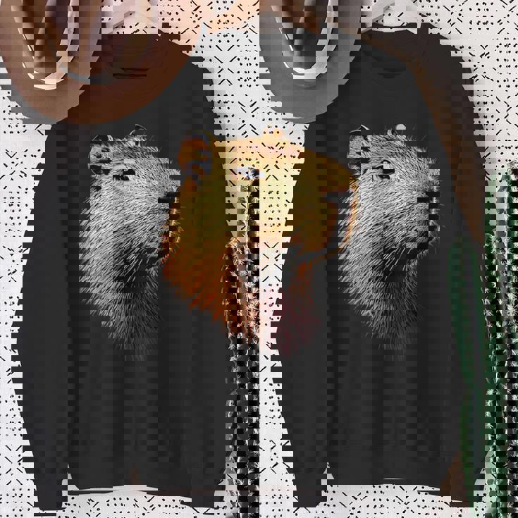 カピバラ Be Capy カピバラ げっ歯類 おもしろカピバラ Capybara スウェットシャツ 年配の女性への贈り物