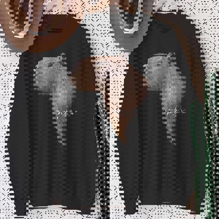 カピバラ グラフィック アート カピバラ Ro Ro Ro歯動物 アニマル ラバー スウェットシャツ 年配の女性への贈り物