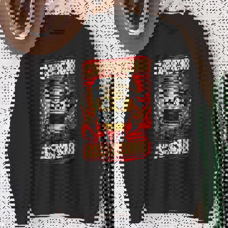 カプチーノ アサシーノ イタリアン ブレイン ミーム 日本語 忍者 スウェットシャツ 年配の女性への贈り物