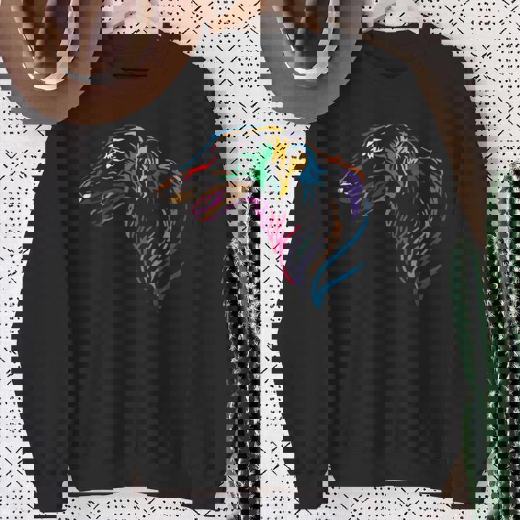 カラー ボルゾイ I ボルゾイ Barzaia Dogs ロシアン・グレイハウンド スウェットシャツ 年配の女性への贈り物