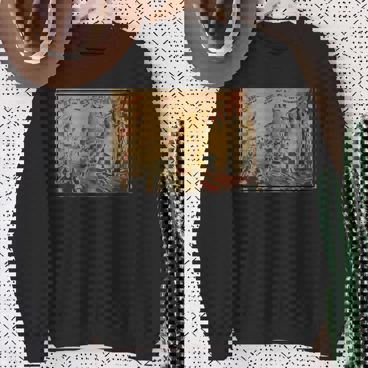 カリガリ博士の内閣ポスター1919 スウェットシャツ 年配の女性への贈り物