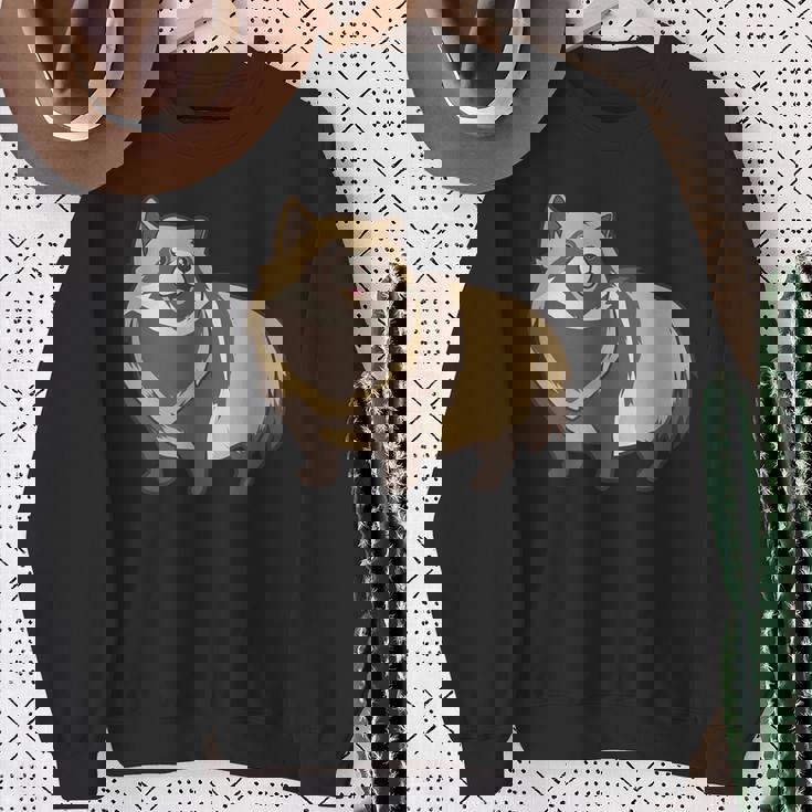 カワイイタヌキ スウェットシャツ 年配の女性への贈り物