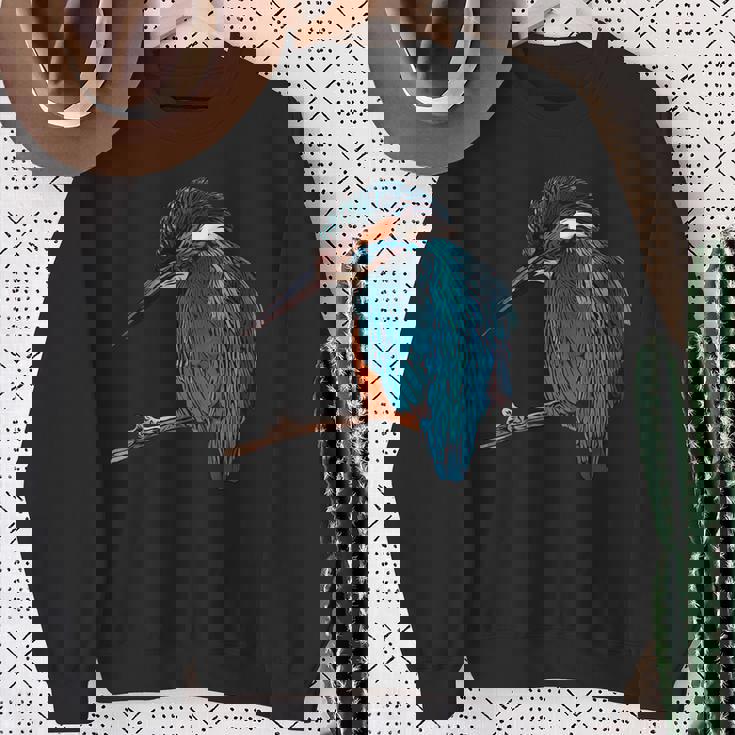 カワセミ 動物モチーフ 動物の顔 鳥モチーフ 動物モチーフ 鳥 カワセミ スウェットシャツ 年配の女性への贈り物