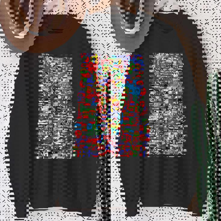 カントリーボール 世界の旗 スウェットシャツ 年配の女性への贈り物