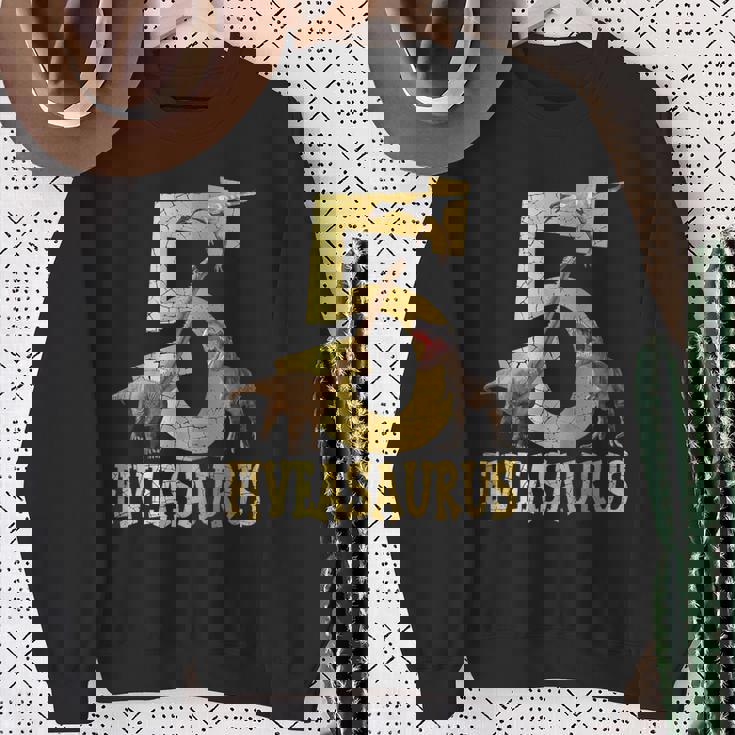 キッズ Tレックス 恐竜 誕生日パーティー装飾 5歳の誕生日 男の子 恐竜 スウェットシャツ 年配の女性への贈り物