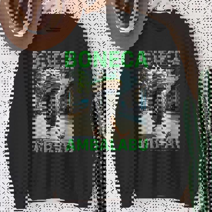 キッズ トレンド ミーム ブレイン イタリアン ボネカ アンバラブ フロッグ スウェットシャツ 年配の女性への贈り物