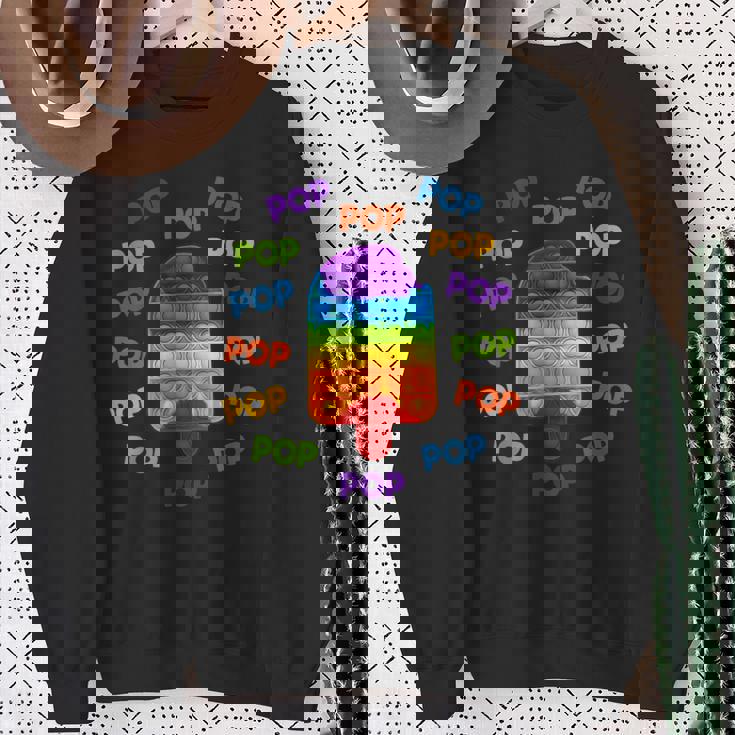 キッズポッププッシュ&ポップポップポップポップadhdストレス解消おもちゃ スウェットシャツ 年配の女性への贈り物