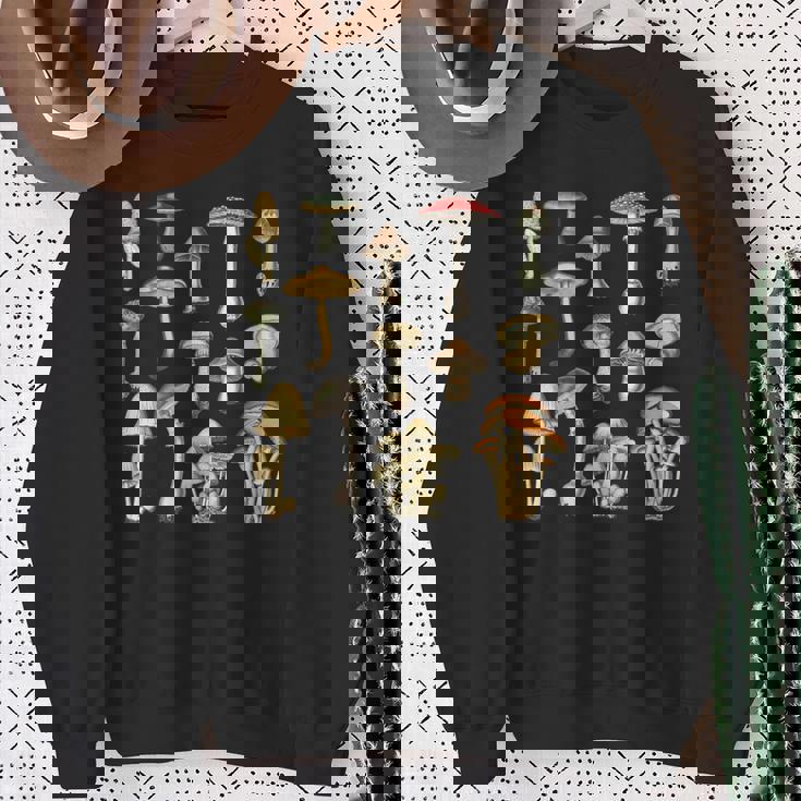 キノコ 菌類 キノコ キノコ シュルーム好き コテージコア スウェットシャツ 年配の女性への贈り物