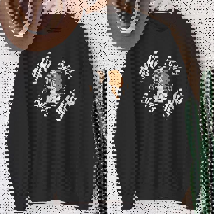 キャバリエ キング チャールズ スパニエル 犬 コーヒー スウェットシャツ 年配の女性への贈り物