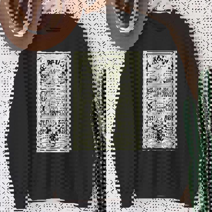 キャンピング ルール 遊び心たっぷりのヴィンテージ調デザイン おもしろ キャンプ スウェットシャツ 年配の女性への贈り物