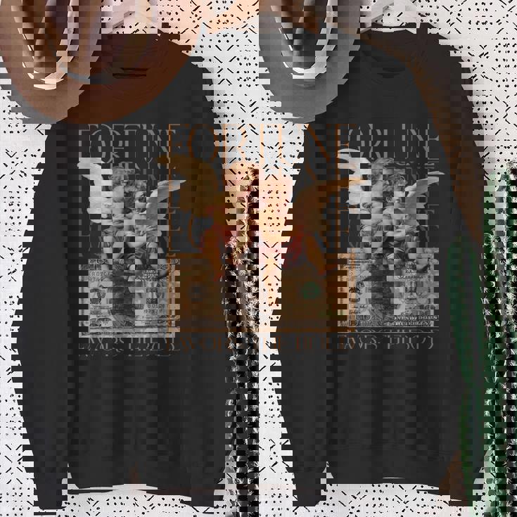 キューピッドとサイケ 2人の天使の赤ちゃん ドルフォーチュンアート スウェットシャツ 年配の女性への贈り物