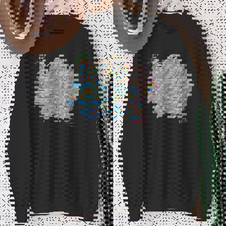 キューブ 迷路&迷路 スウェットシャツ 年配の女性への贈り物