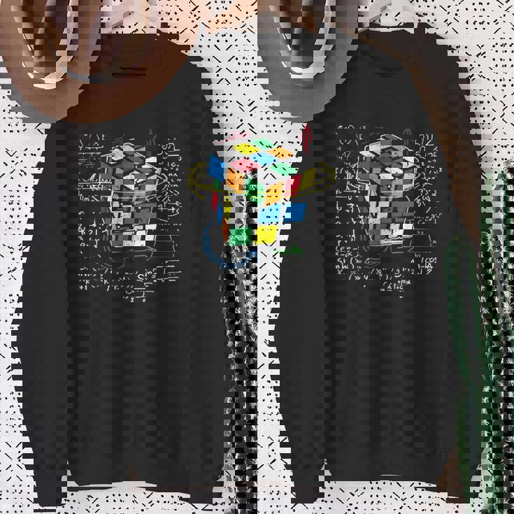 キューブマジック 数学方程式 スウェットシャツ 年配の女性への贈り物