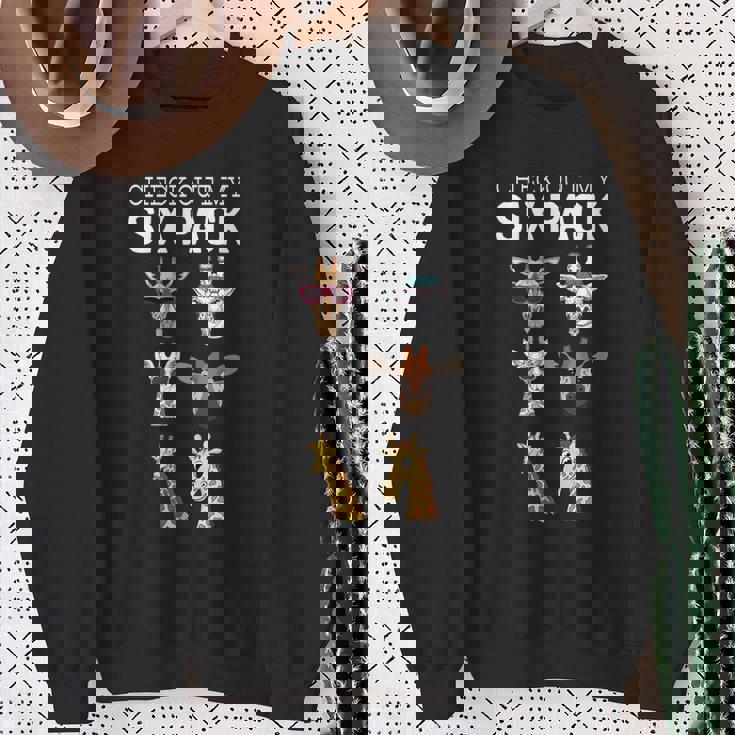 キリン オーナメント キリン グッズ アニマル プリント キリン 6 パック スウェットシャツ 年配の女性への贈り物