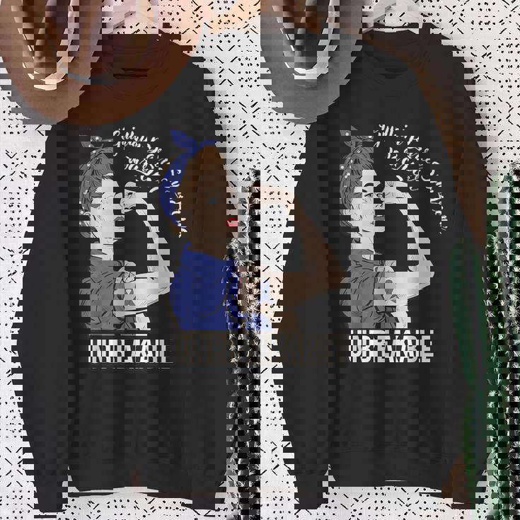 ギラン・バレー症候群啓発戦士 割れない彼女 スウェットシャツ 年配の女性への贈り物