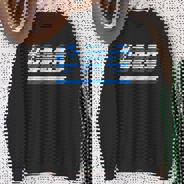 ギリシャのデザイン。フラグ付きのギリシャの衣装 Grc スウェットシャツ 年配の女性への贈り物