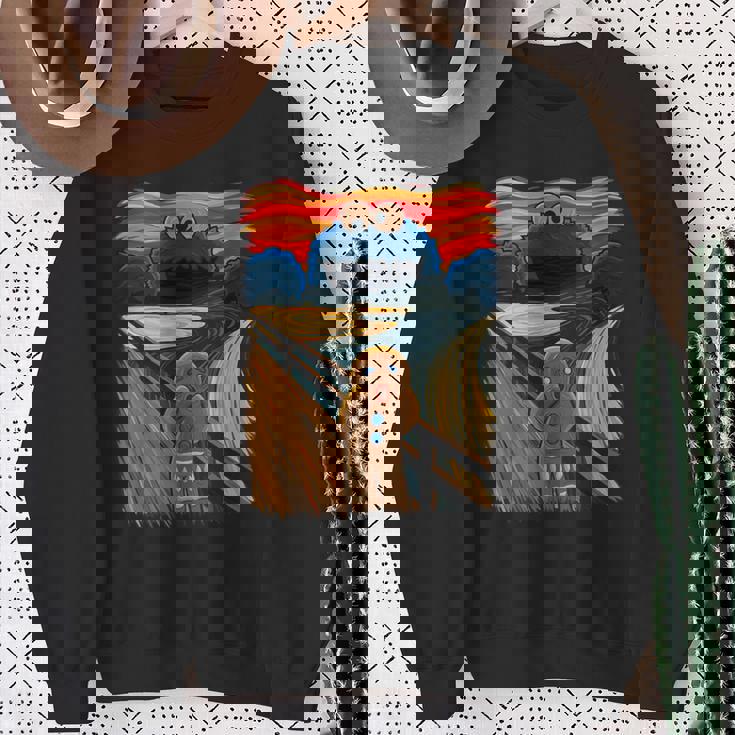 クッキー・マンチャーザ・スクリーム・ムンクモンスター・ジョーク スウェットシャツ 年配の女性への贈り物