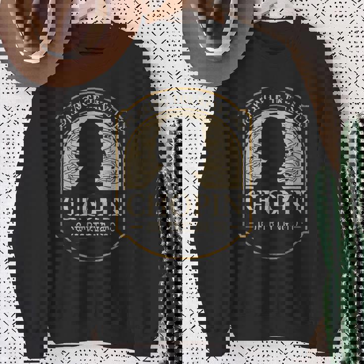 クラシカル ピアニスト ピアノ生活 音楽 発表会 ギフト ショパン スウェットシャツ 年配の女性への贈り物