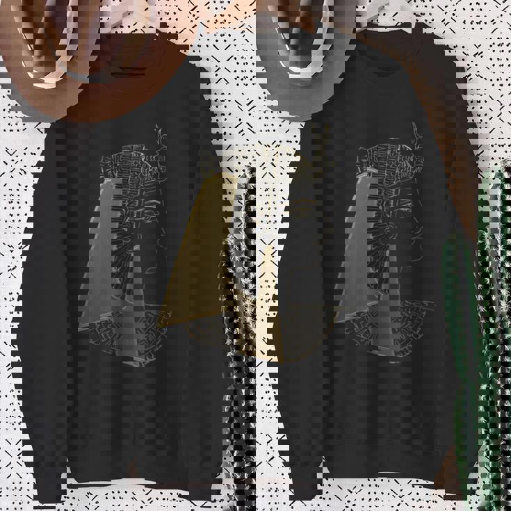 クレオパトラ 古代エジプト女王 ゴールデンファラオ アートデザイン スウェットシャツ 年配の女性への贈り物