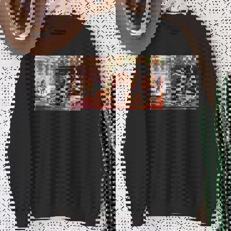 クレオパトラの毒をテストするアレクサンドル・カバネル1887 スウェットシャツ 年配の女性への贈り物