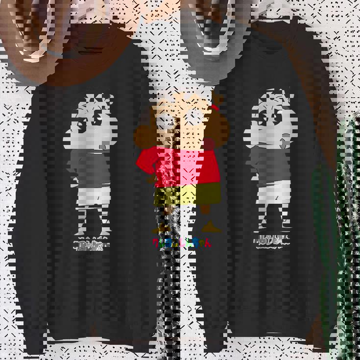 クレヨンしんちゃん しんちゃんは人気者 スウェットシャツ 年配の女性への贈り物