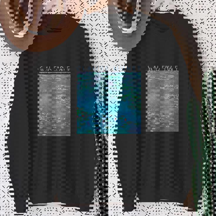 クロード モネ 面白いtシャツ 睡蓮 印象派 絵画 アート メンズ レディース 面白い 服 美術 油彩画 スウェットシャツ 年配の女性への贈り物