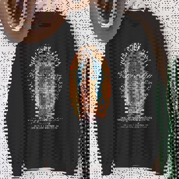 グアダルーペの聖母 カトリック アヴェ マリア スパニッシュヘイルマリア スウェットシャツ 年配の女性への贈り物