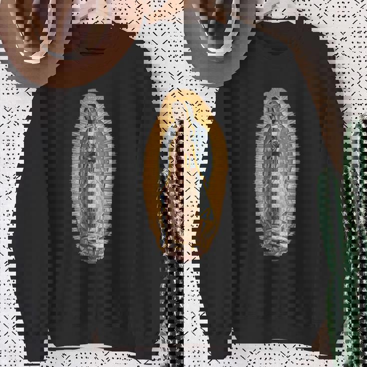 グアダルーペの聖母 マリア イリューション マリアン カトリック スウェットシャツ 年配の女性への贈り物