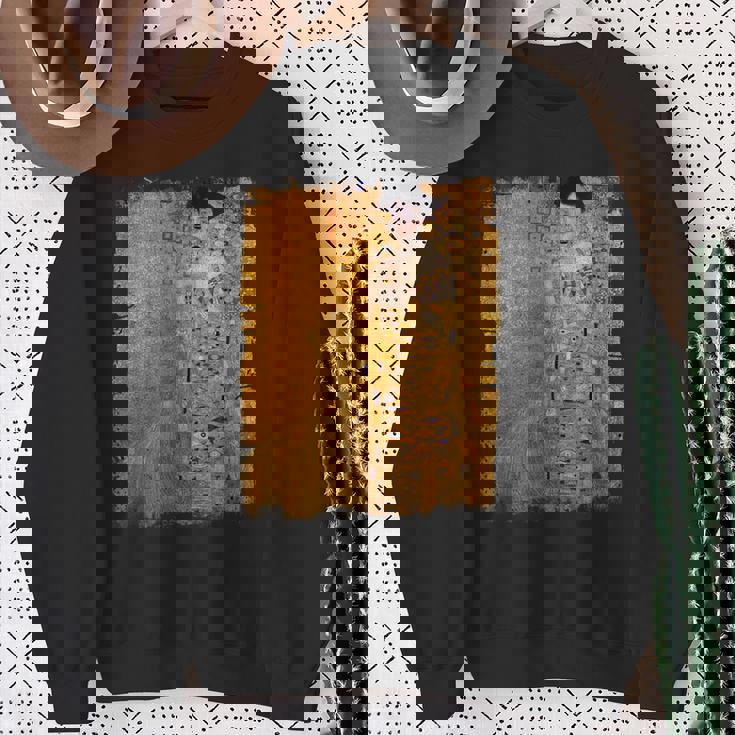 グスタフ・クリムト作「金の女」 名画の数々 スウェットシャツ 年配の女性への贈り物