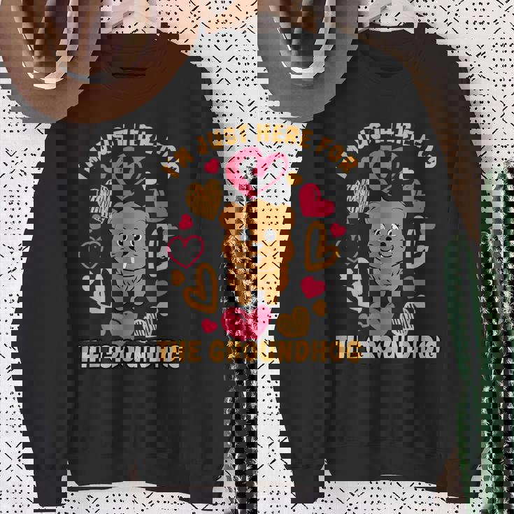 グラウンドホッグデー 2024 愛好家 2月2日 おもしろグラウンドホッグ スウェットシャツ 年配の女性への贈り物