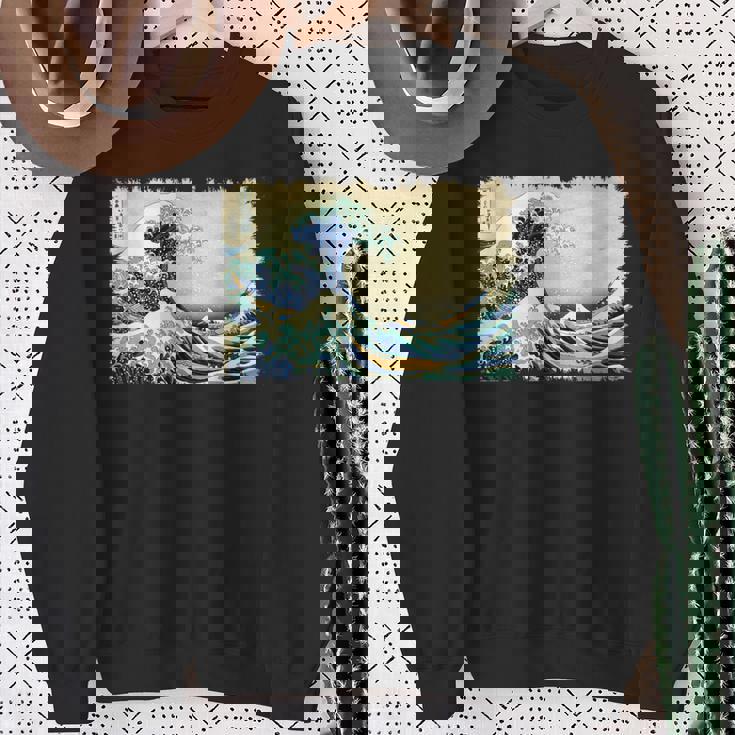 グレートウェーブ 葛飾北斎 名物 ヴィンテージアート おしゃれ スウェットシャツ 年配の女性への贈り物