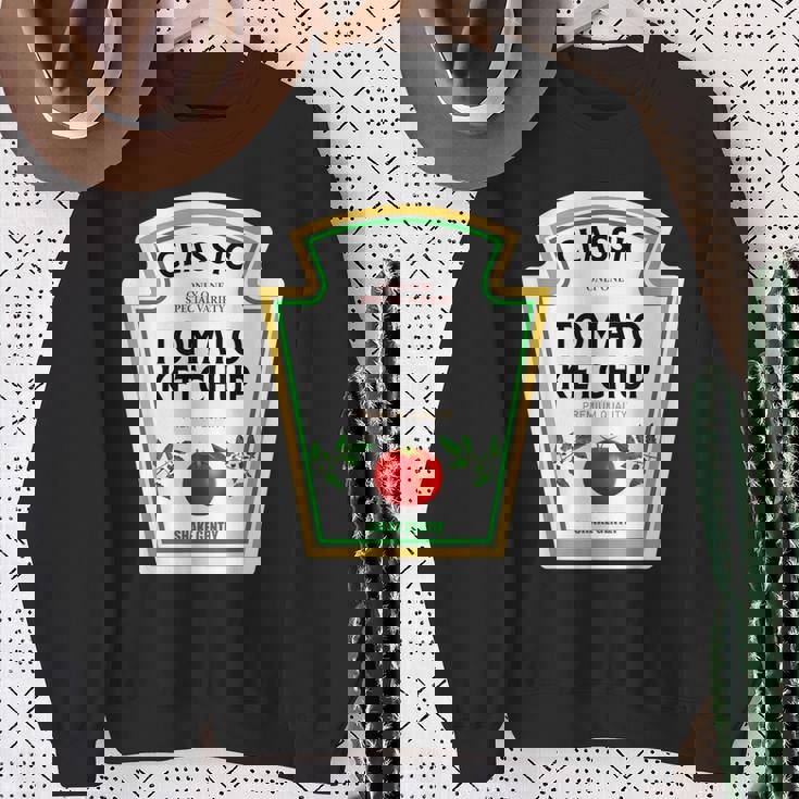 ケチャップ ハロウィン 2024 コスチューム ファミリー お揃い マスタード グループ スウェットシャツ 年配の女性への贈り物