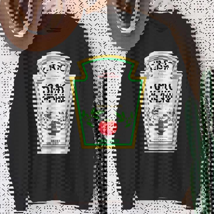 ケチャップ ハロウィン 2024 コスチューム マスタード 調味料 スウェットシャツ 年配の女性への贈り物