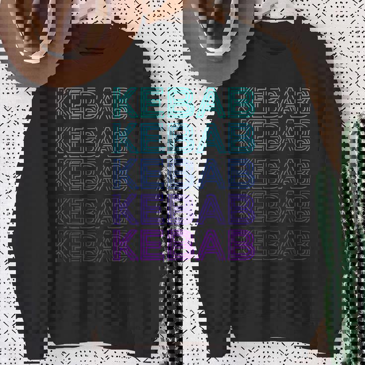 ケバブドーナーケバブケバップレトロ スウェットシャツ 年配の女性への贈り物