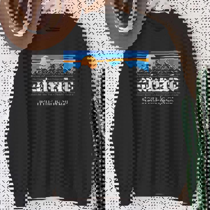 コロラドアンダーグラウンド コロラドマウンテン ヴィンテージ コロラド スウェットシャツ 年配の女性への贈り物