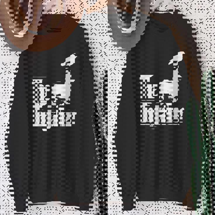 コーギー犬のお父さん犬のお父さん面白い犬愛好家 スウェットシャツ 年配の女性への贈り物