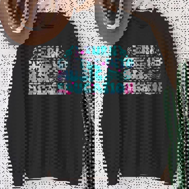 コーヒーを音楽教育学校の先生に変える スウェットシャツ 年配の女性への贈り物