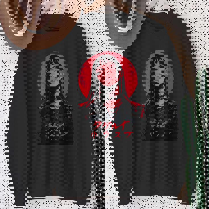 ゴシック アニメ 鬼 わいふ かわいい 日本 漫画 ヴェーパーウェア レトロ スウェットシャツ 年配の女性への贈り物