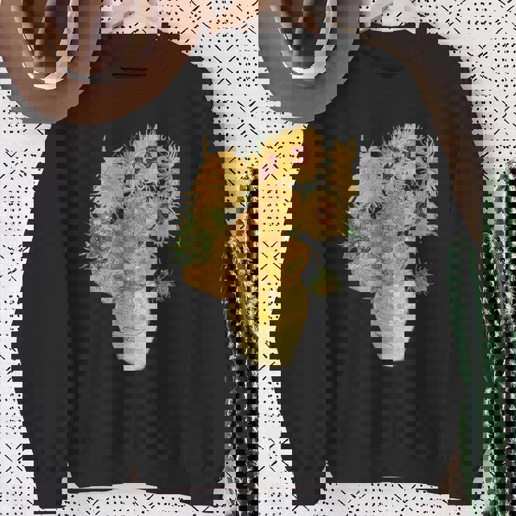 ゴッホ ひまわり 美的アート 鍬 絵画 グラフィック スウェットシャツ 年配の女性への贈り物