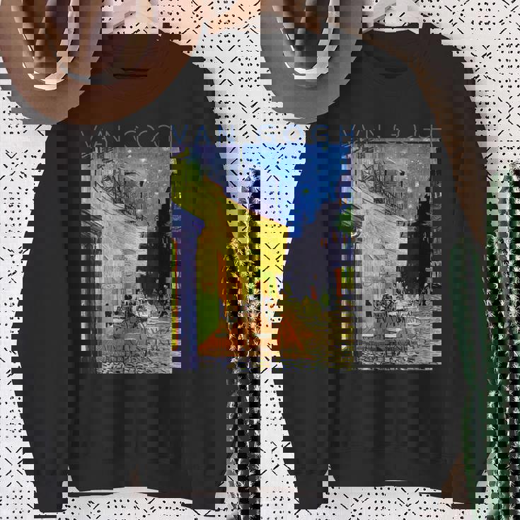 ゴッホ 夜のカフェテラス スウェットシャツ 年配の女性への贈り物