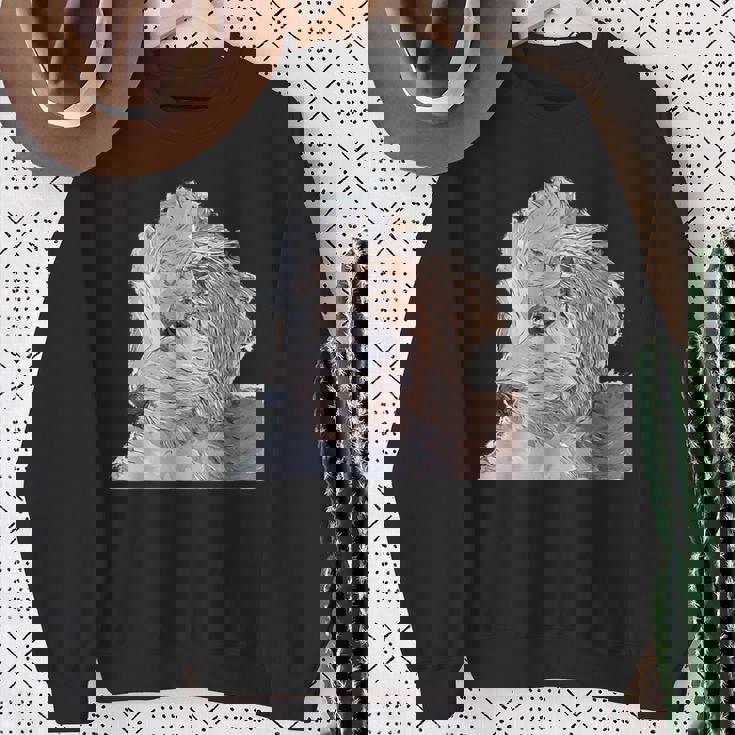 ゴールデンドゥードル 犬 ペット 動物 グラフィック かっこいい おもしろい かわいい スウェットシャツ 年配の女性への贈り物