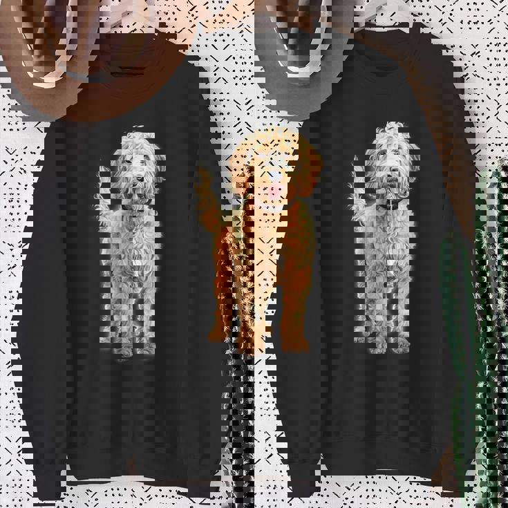 ゴールデンドゥードル犬 スウェットシャツ 年配の女性への贈り物