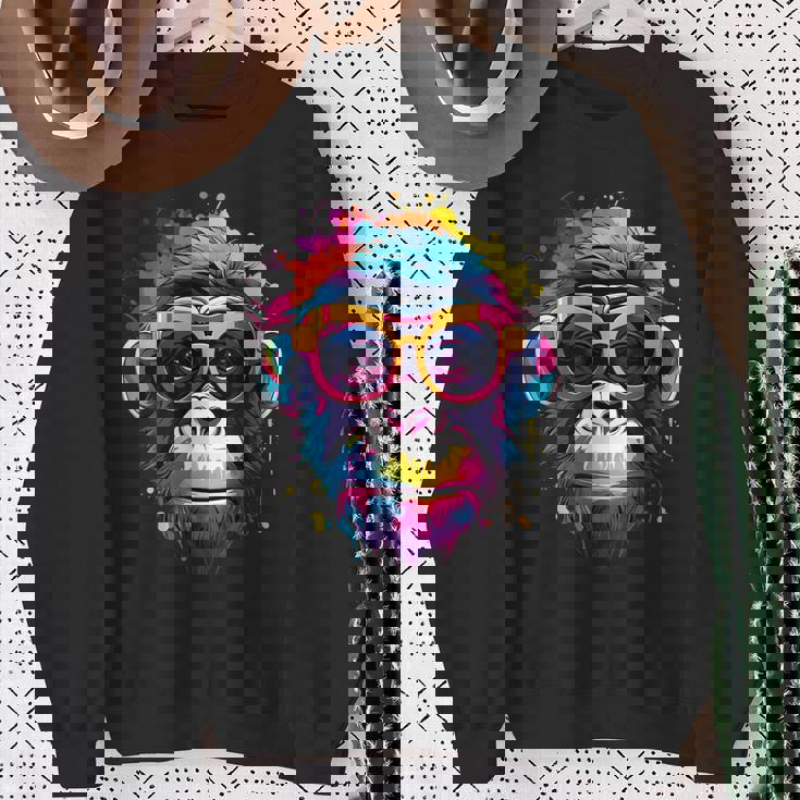 サイケデリック・エイプ、オタク、エイプ スウェットシャツ 年配の女性への贈り物